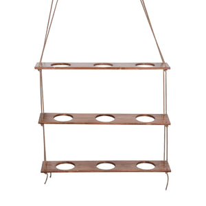 Estantería para plantas Nakskov de madera de pino, teñida [en.casa]