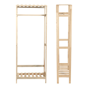 Perchero Løgumkloster 160x64x30 cm Madera de pino [en.casa]