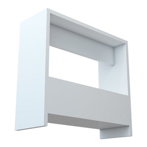 Mesa auxiliar Rødovre 60x55x20 cm Blanco [en.casa]