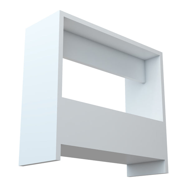 Mesa auxiliar Rødovre 60x55x20 cm Blanco [en.casa]