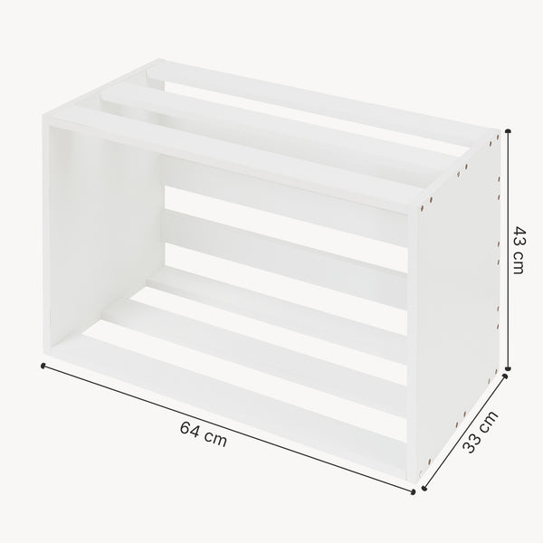 Mesa auxiliar Rønde aglomerado 43 x 64 x 33 cm blanco [en.casa]