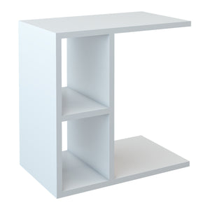 Mesa auxiliar Ravnsborg 50x50x30 cm Blanco [en.casa]
