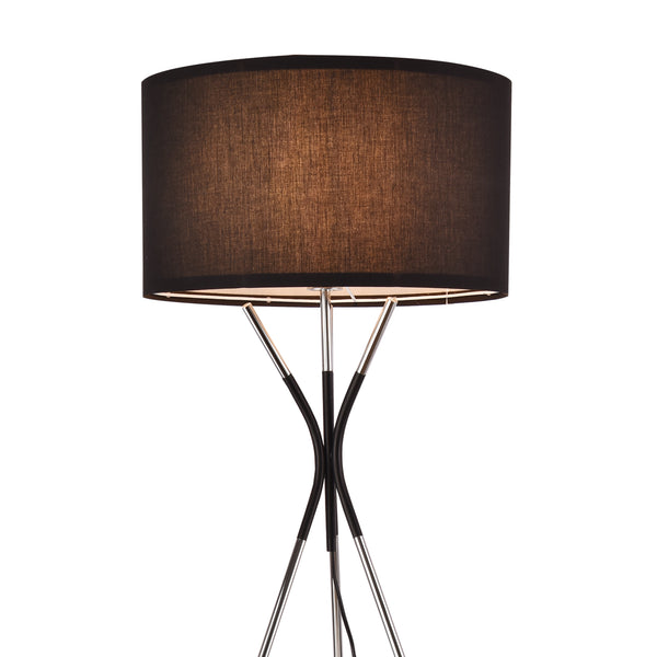 Lámpara de pie Athlone Plata/Negro [lux.pro]