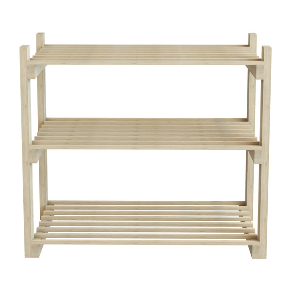 Estantería para zapatos Them con 3 estantes de madera de pino [en.casa]