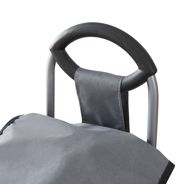Carrito de compras Nørre Gris oscuro / Negro [en.casa]