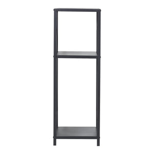 Estante para leña Tinglev acero 34x34x105,5 cm negro [en.casa]