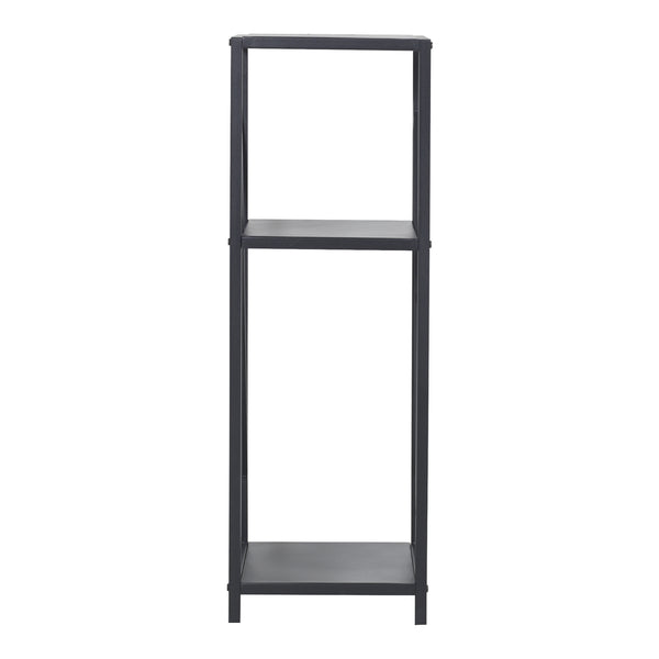 Estante para leña Tinglev acero 34x34x105,5 cm negro [en.casa]