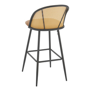 Taburetes de bar Gausdal juego de 2 marrón / negro [en.casa]