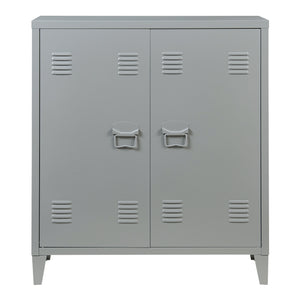 Armario metálico Oripää - 90x80x33cm - Gris oscuro