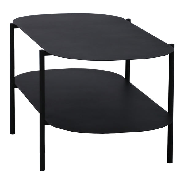 Mesa de centro Enebakk 112x62x40,5cm Negro, mate [en.casa]