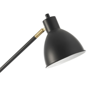 Lámpara de pie Stockport 139cm Negro/Oro [lux.pro]