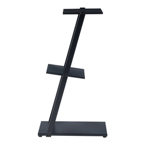 Estantería de pie Rollag 72x40x25cm de metal negro [en.casa]