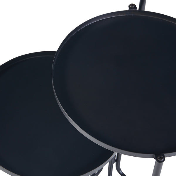 Soporte para plantas Ostre con 3 estantes de metal [en.casa]