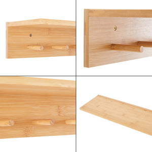 Perchero de pared Fjord Bambú [en.casa]