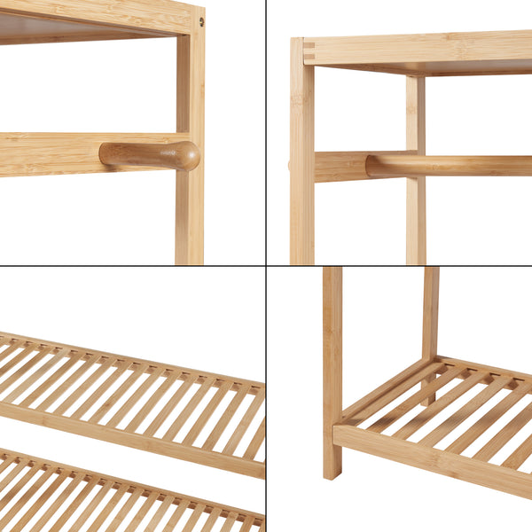 Perchero Herøy 165x100x35cm Bambú [en.casa]