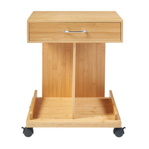 Mesa rodante Jokkmokk 56,5x43x43 cm Bambú [en.casa]