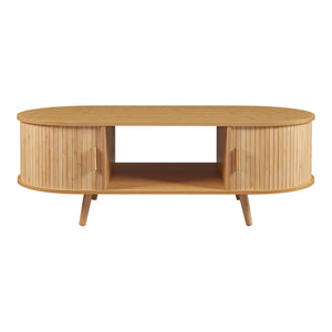 Mesa de centro Nordkapp con 2 puertas [en.casa]