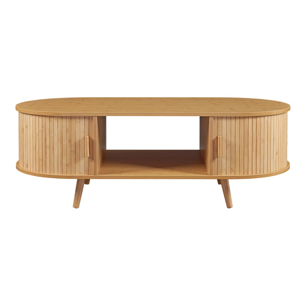 Mesa de centro Nordkapp con 2 puertas [en.casa]