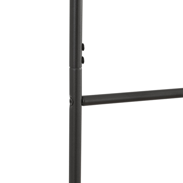 Escalera para toallas Bodø acero 176x38 cm negro [en.casa]