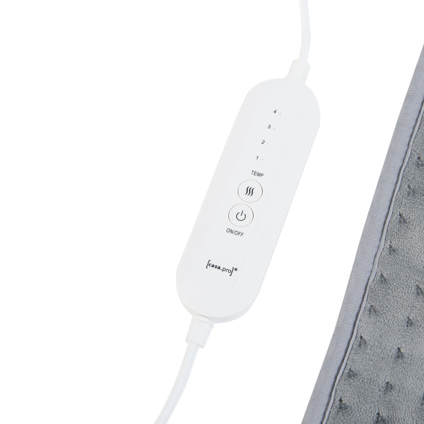 Almohadilla térmica eléctrica Bella 80W 40x30cm Gris [en.casa]