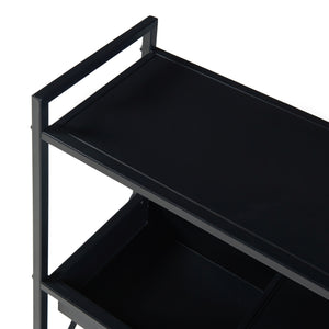 Estantería para plantas Berkelland Metal Negro [en.casa]