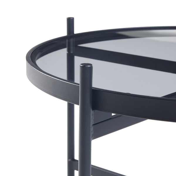 Mesa de centro Lier con tablero de vidrio [en.casa]