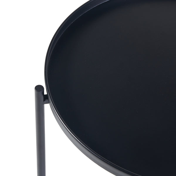 Mesa auxiliar Sälen metal negro [en.casa]