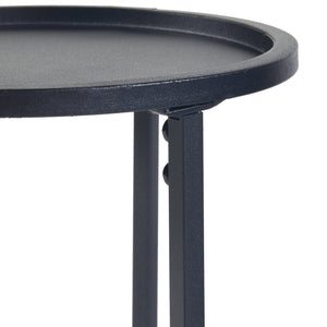 Soporte para plantas Nesodden juego de 3 piezas metal negro [en.casa]