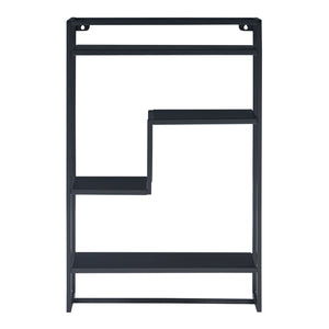 Estantería de pared Uurainen 60x40x13 cm Negro [en.casa]