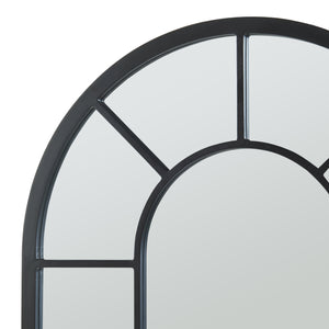 Espejo de pared Enonkoski 90x60 cm Negro [en.casa]