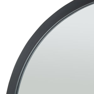 Espejo de pared Suomussalmi Ø60 cm Negro [en.casa]