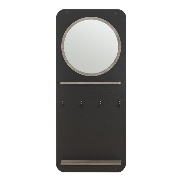 Panel de vestuario Helsinge con espejo 140x60x16 cm [en.casa]