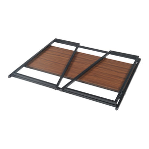 Escritorio plegable Ringerike 104,5x53x85,5cm Negro/Nogal [en.casa]