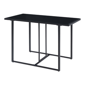 Conjunto de muebles de jardín Accadia 3 piezas Negro/Marrón [casa.pro]