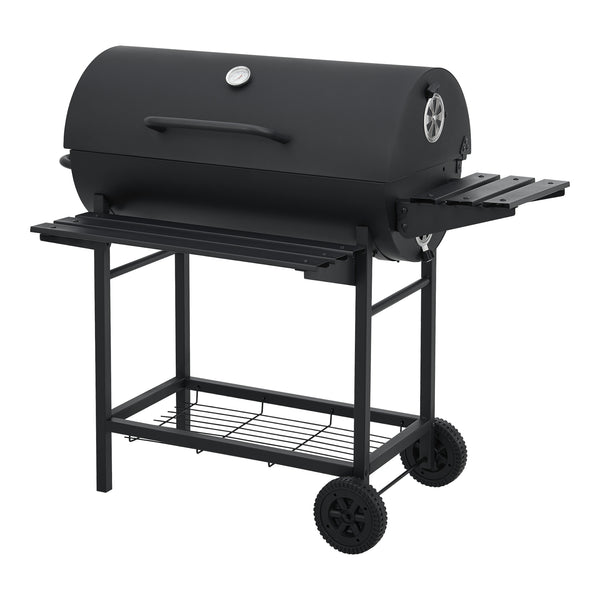 Carro de barbacoa Armento 95x108x61cm Negro [casa.pro]