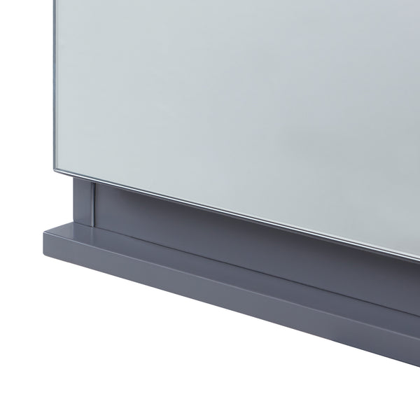 Armario con espejo Overath 60x20x50 cm Gris [en.casa]