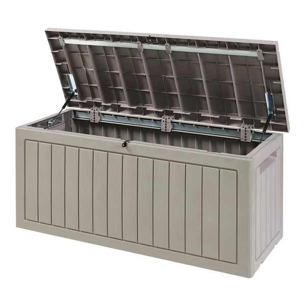 Caja de almacenamiento Filetto 124x52,5x57 cm Beige [casa.pro]