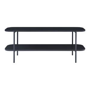 Mesa de televisión Samnanger 120x40x45 cm Negro [en.casa]