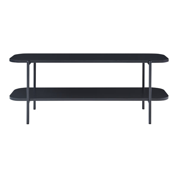 Mesa de televisión Samnanger 120x40x45 cm Negro [en.casa]