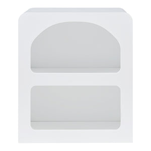 Mesa auxiliar Vågå 45x40x30 cm Blanco [en.casa]