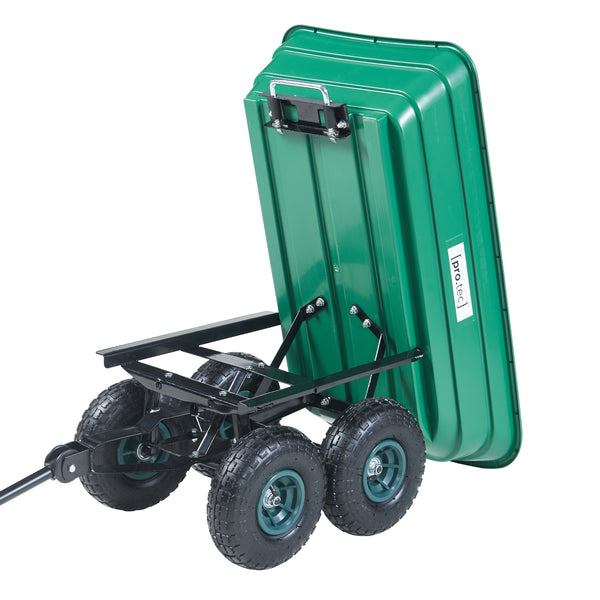Carrito Corfinio 111x51 cm máx. 250kg Verde/Negro [pro.tec]
