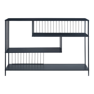 Mesa consola Oxelösund 120x33x80 cm Negro [en.casa]