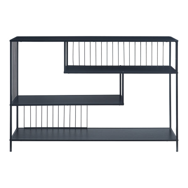 Mesa consola Oxelösund 120x33x80 cm Negro [en.casa]