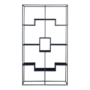 Estantería Råde de metal 180x100x35 cm negro [en.casa]