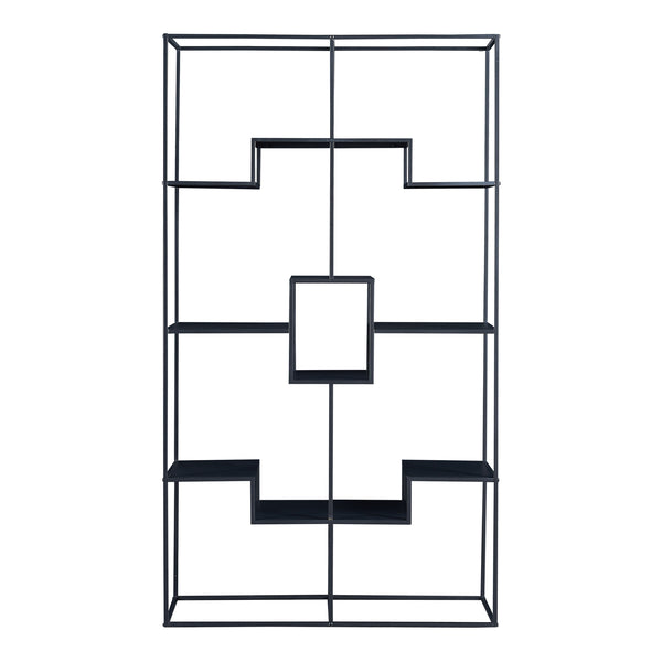Estantería Råde de metal 180x100x35 cm negro [en.casa]