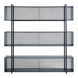 Estantería de pie Randaberg 180x180x33 cm Negro [en.casa]