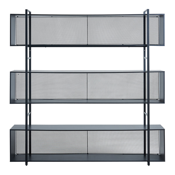 Estantería de pie Randaberg 180x180x33 cm Negro [en.casa]