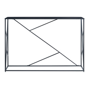 Mesa consola Rättvik 120x30x80 cm Negro [en.casa]