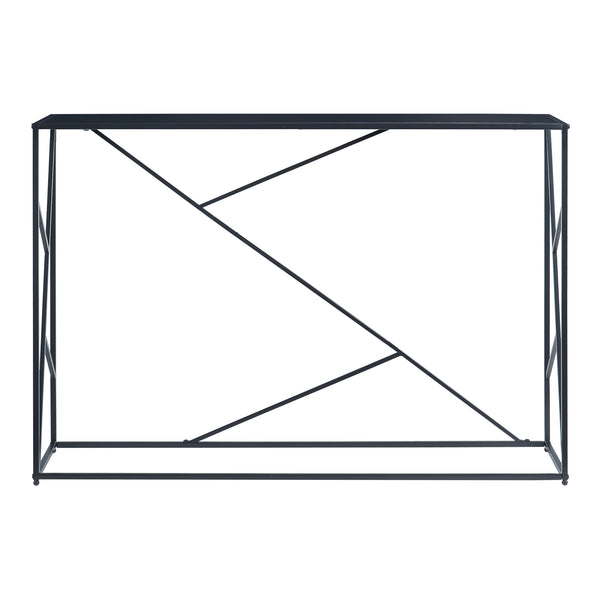 Mesa consola Rättvik 120x30x80 cm Negro [en.casa]