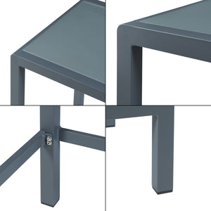 Mesa alta de exterior Avise aluminio vidrio antracita [casa.pro]